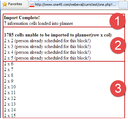 empty schedule planner